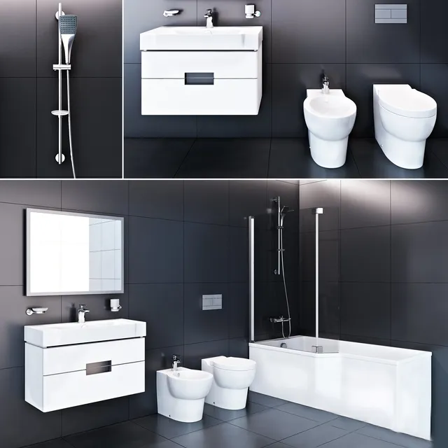 bathroom - Jacob Delafon bathroom set 3D Model