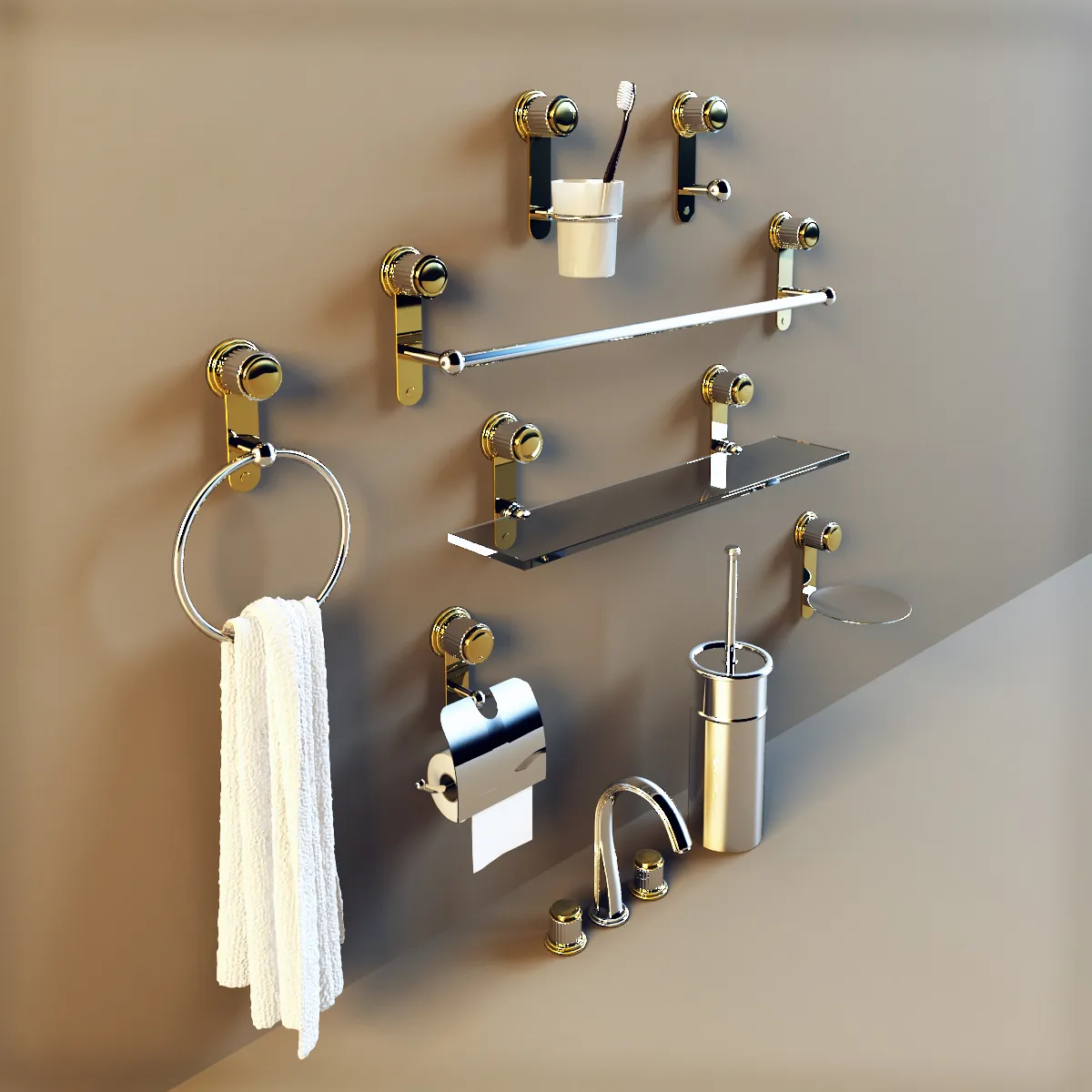 bathroom - Jaipur bathroom accessories 3D Model