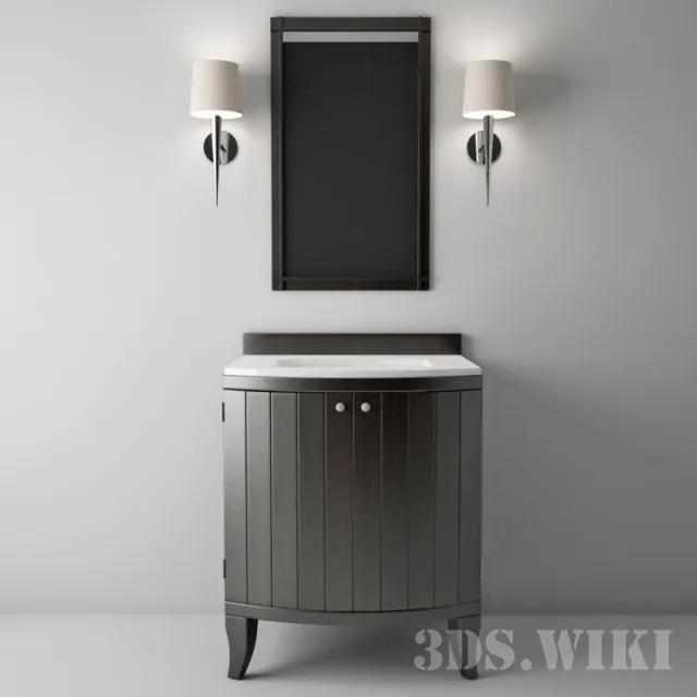bathroom - Kallista Barbara bathroom furniture 3D Model
