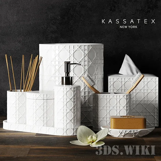bathroom - Kassatex bathroom accessories 3D Model