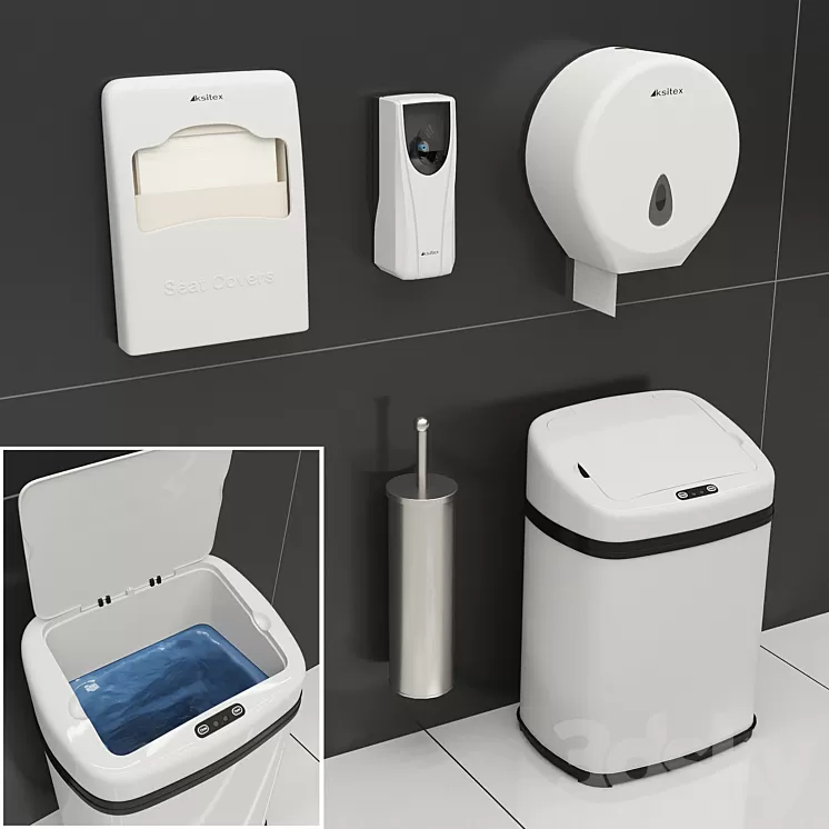 Bathroom Kit: Ksitex Cabin Decor 3D Model
