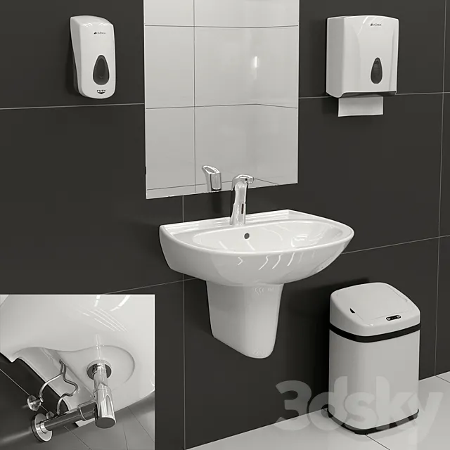 Bathroom Kit: Ksitex. Jacob Delafon 3DModel