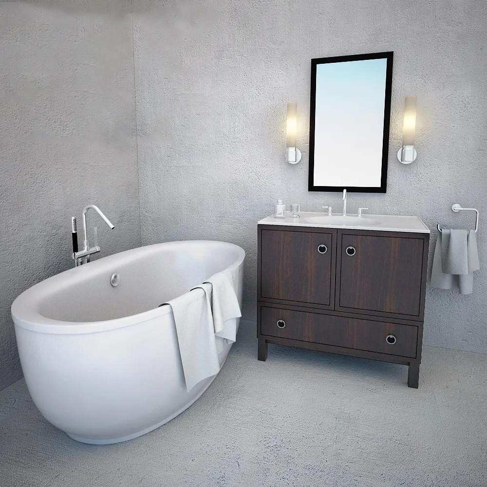 bathroom - Kohler bathroom furniture 08 3D Model