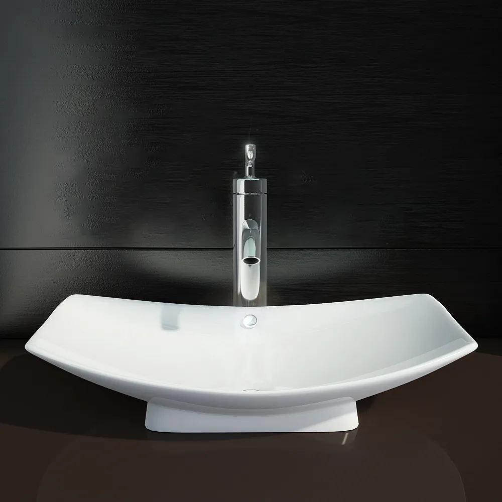 bathroom - Kohler Purist washbasin 02 3D Model