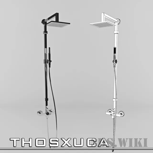 bathroom - Mixer Rain Shower 3D Model