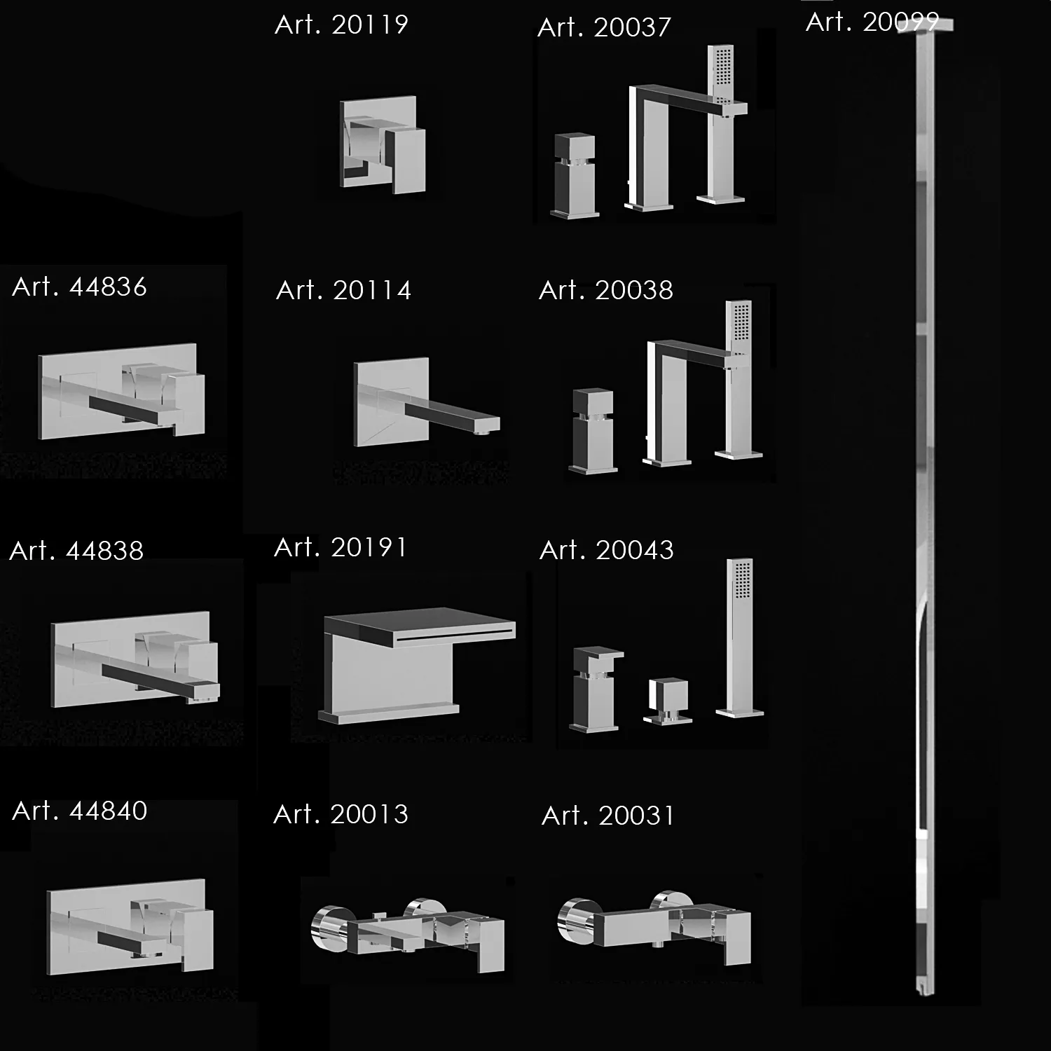 bathroom - Mixers Gessi Rettangolo 1 3D Model
