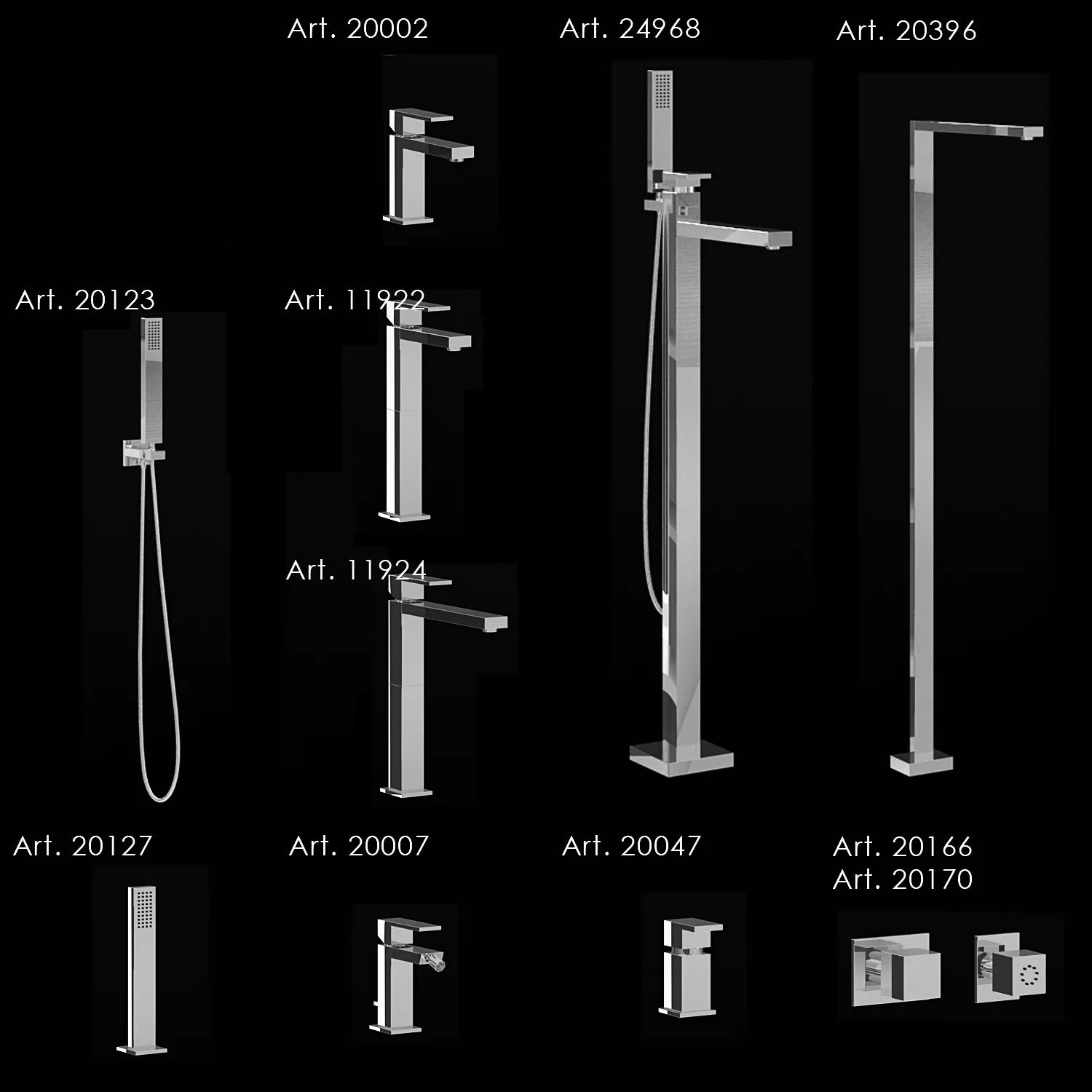 bathroom - Mixers Gessi Rettangolo 2 3D Model