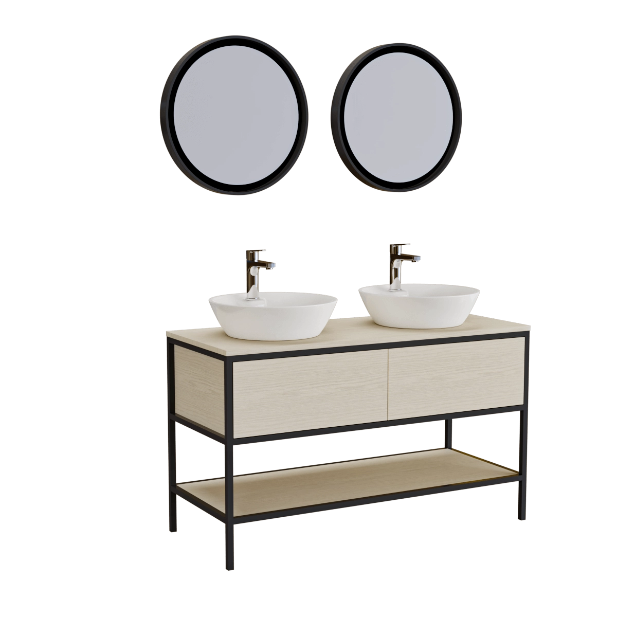 bathroom - Modern bathroom furniture 3D Model