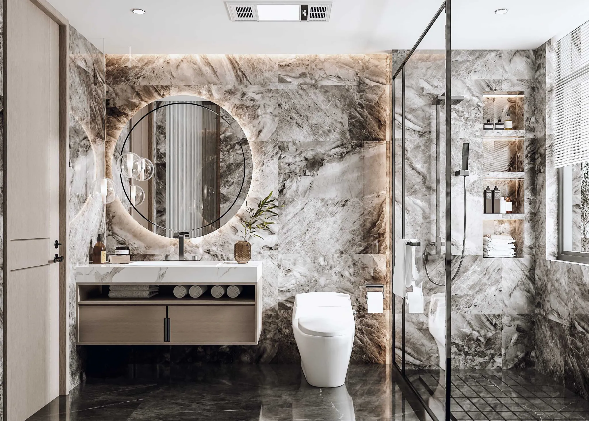 Bathroom - Modern Style 3D Scenes - Interior Design - 005