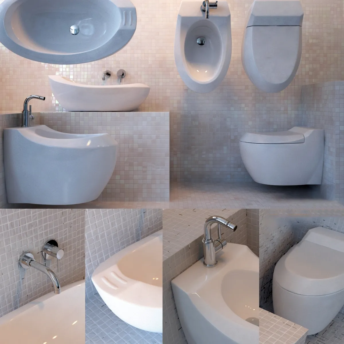 bathroom - Morphosis washbasin 3D Model