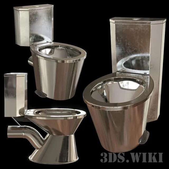 bathroom - Nersant Anti-Vandal plumbing Set 3D Model