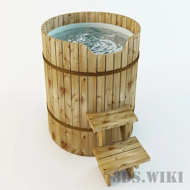 bathroom - Old font 3D Model