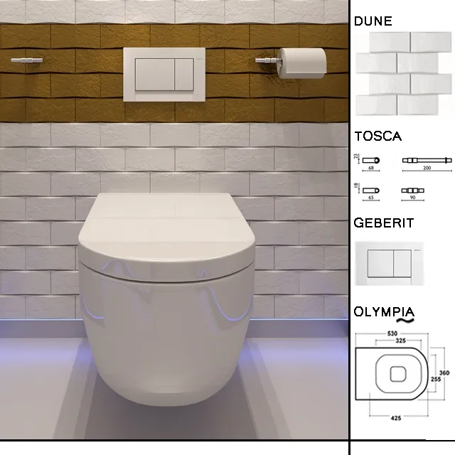 bathroom - Olympia  Geberit  Dune  Tosca 3D Model