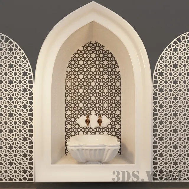 bathroom - Qurna washbasin 3D Model