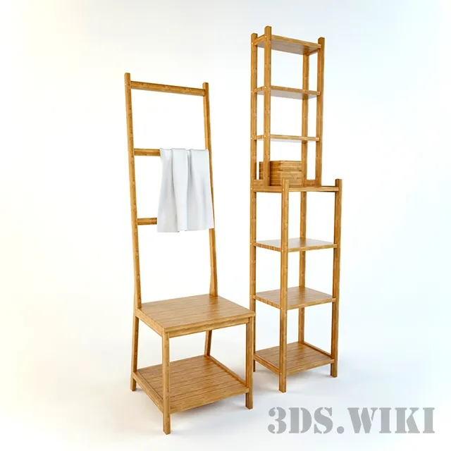 bathroom - Rack IKEA ROGRUND 3D Model