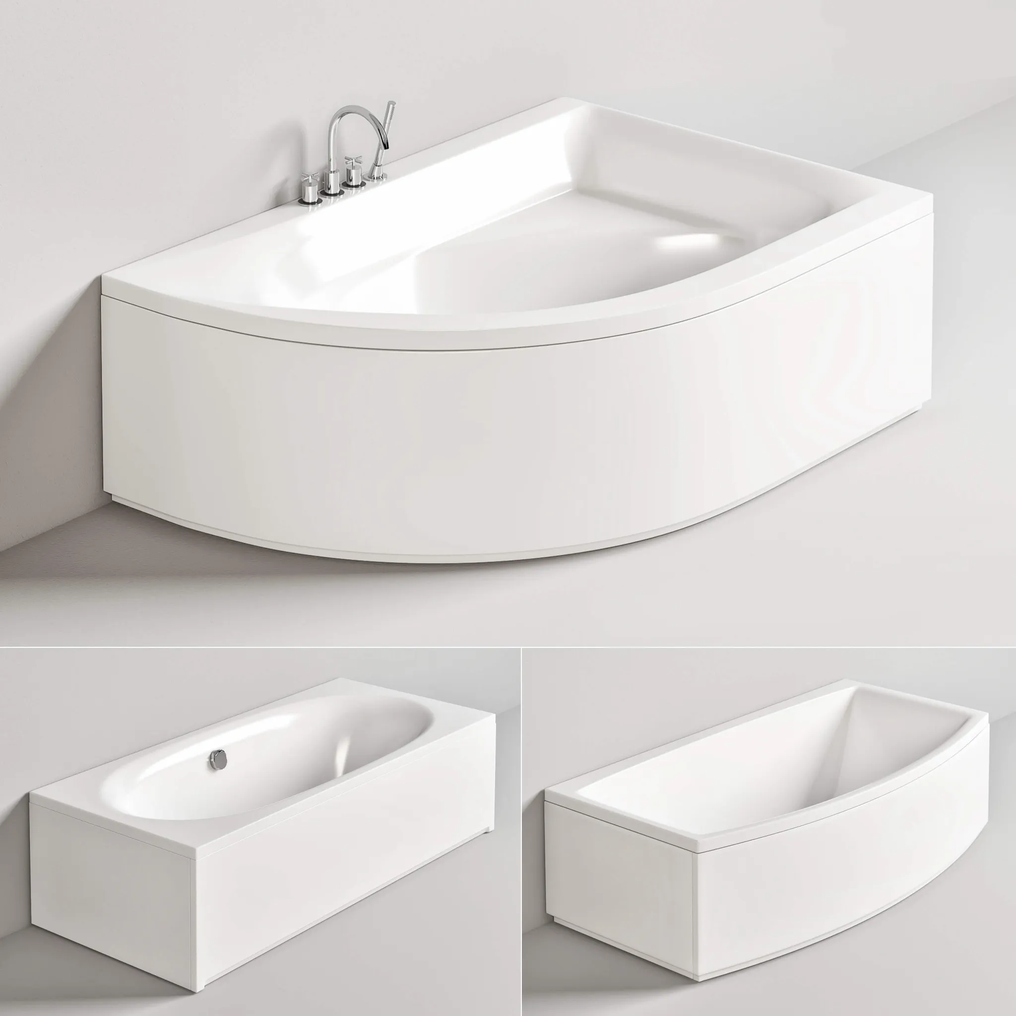bathroom - Radaway baths + Steinberg bath shower mixer 3D Model