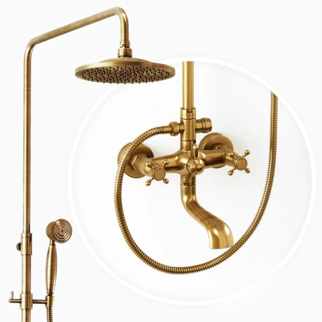 bathroom - Retro Shower Yanksmart 3D Model