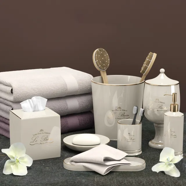 bathroom - RH bath set 3 3D Model