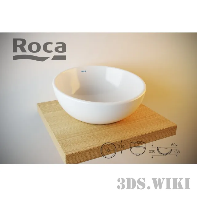 bathroom - Roca Bol washbasin 3D Model