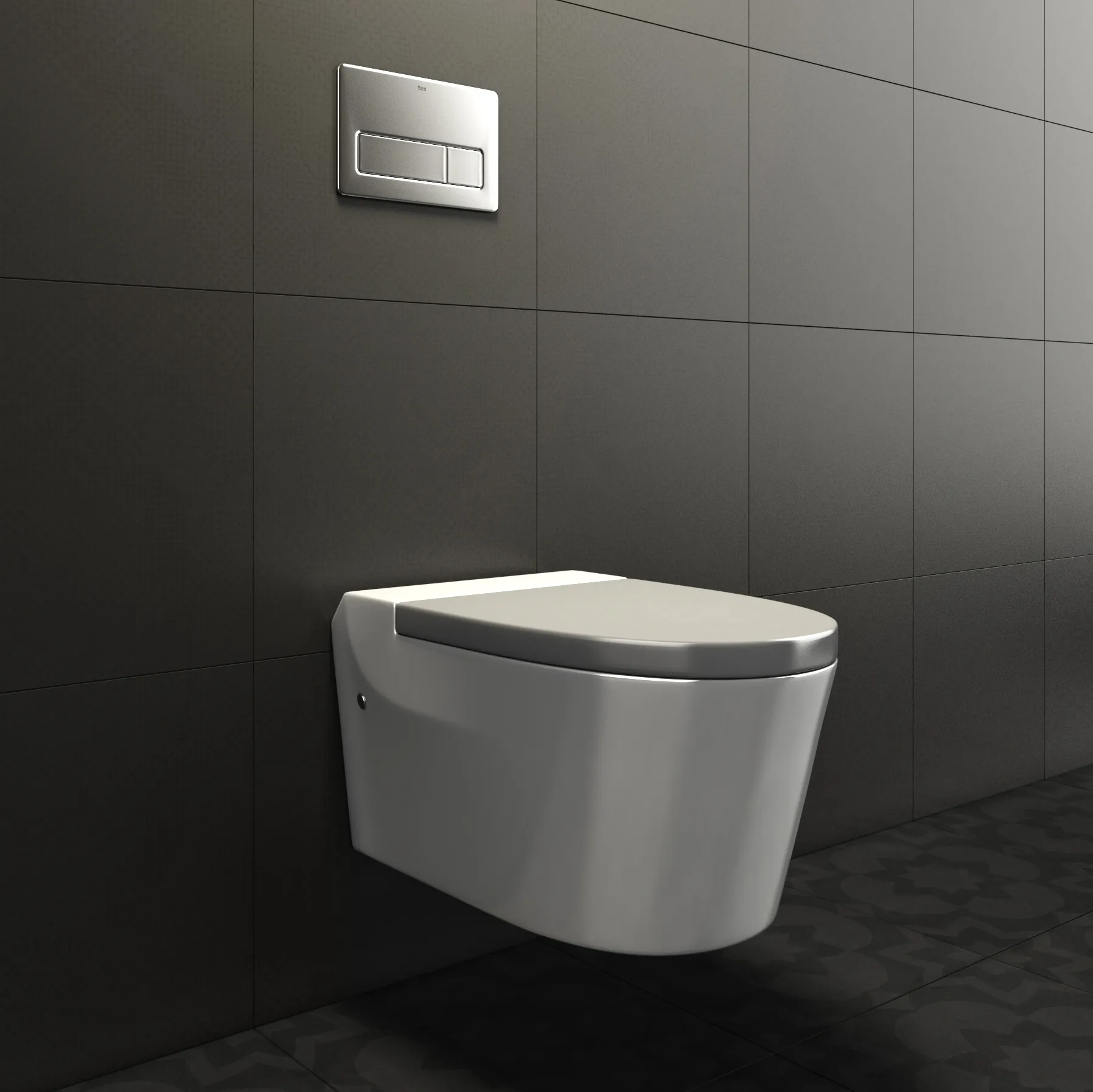 bathroom - Roca Khroma toilet 3 3D Model