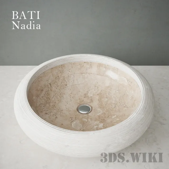 bathroom - Round beautiful sink 3D Model