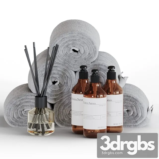 Bathroom Set 01 2 3D Model Free