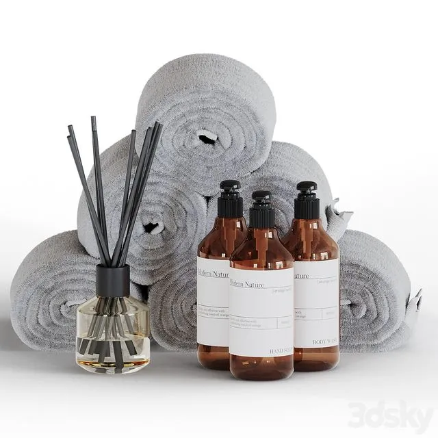 Bathroom set 01 3D Model