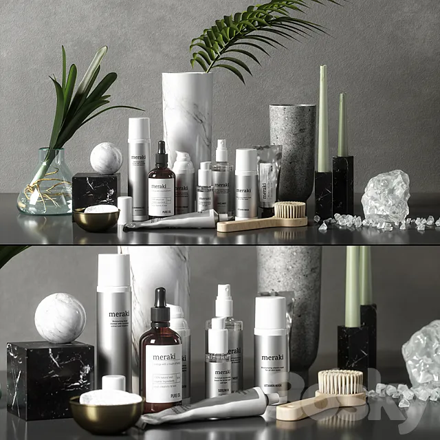 bathroom set 02 3D Model