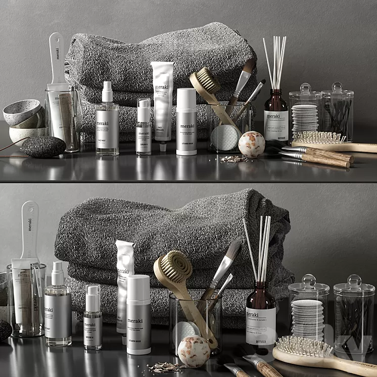 bathroom set 04 3D Model