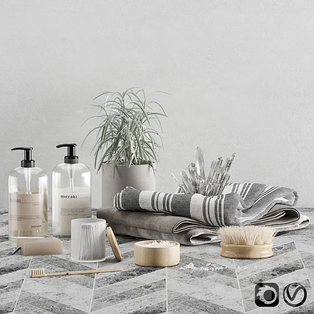 Bathroom set 04 3DModel