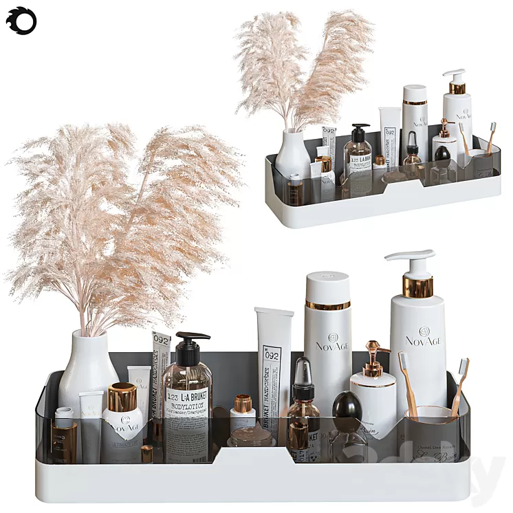 bathroom set 05 3D Model Free