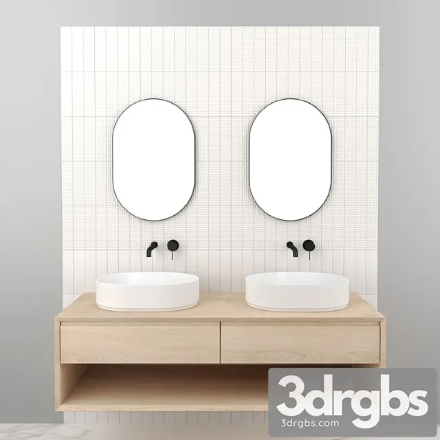 Bathroom Set 05 6 3D Model Free