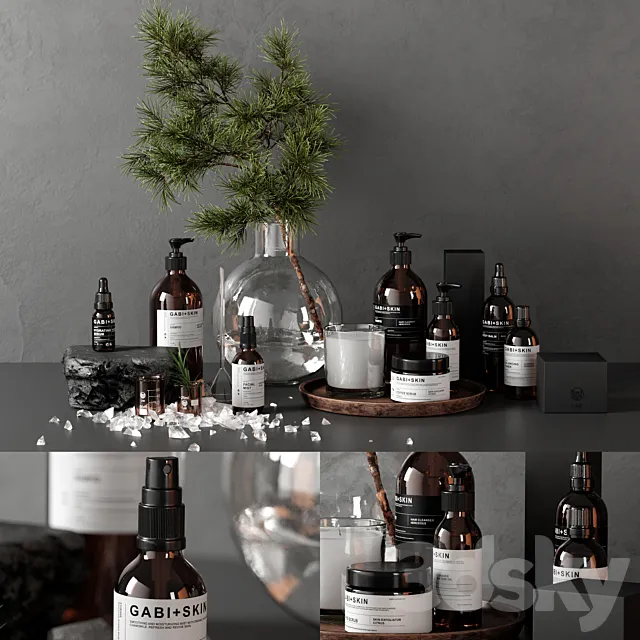 bathroom set 07 3DModel