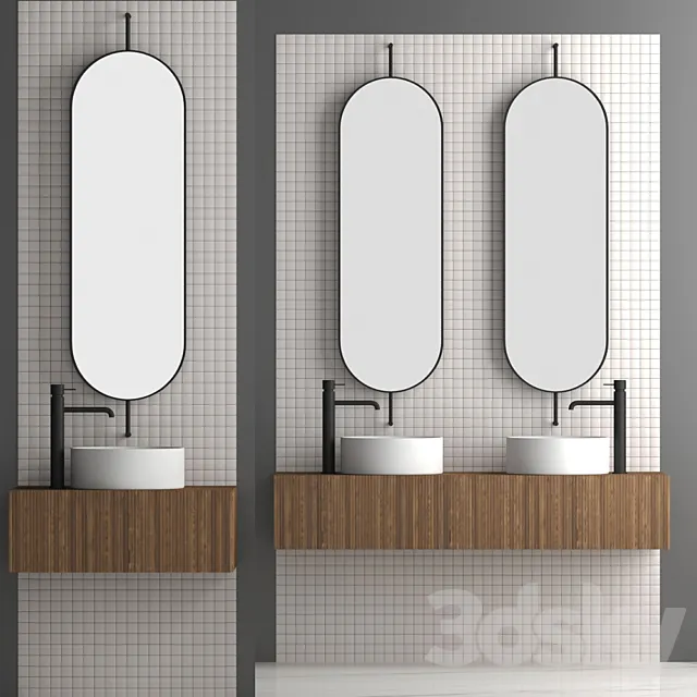Bathroom set 08 3D Model