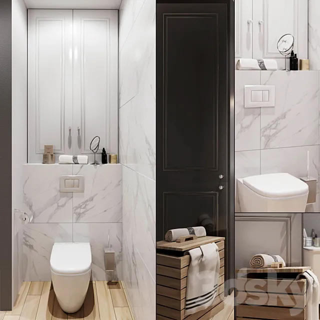 Bathroom set 1 3D Model