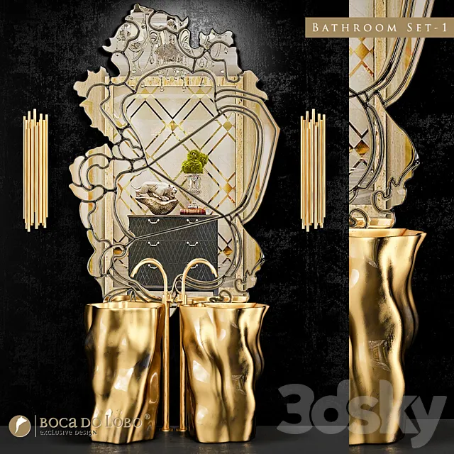 Bathroom Set-1 3DModel