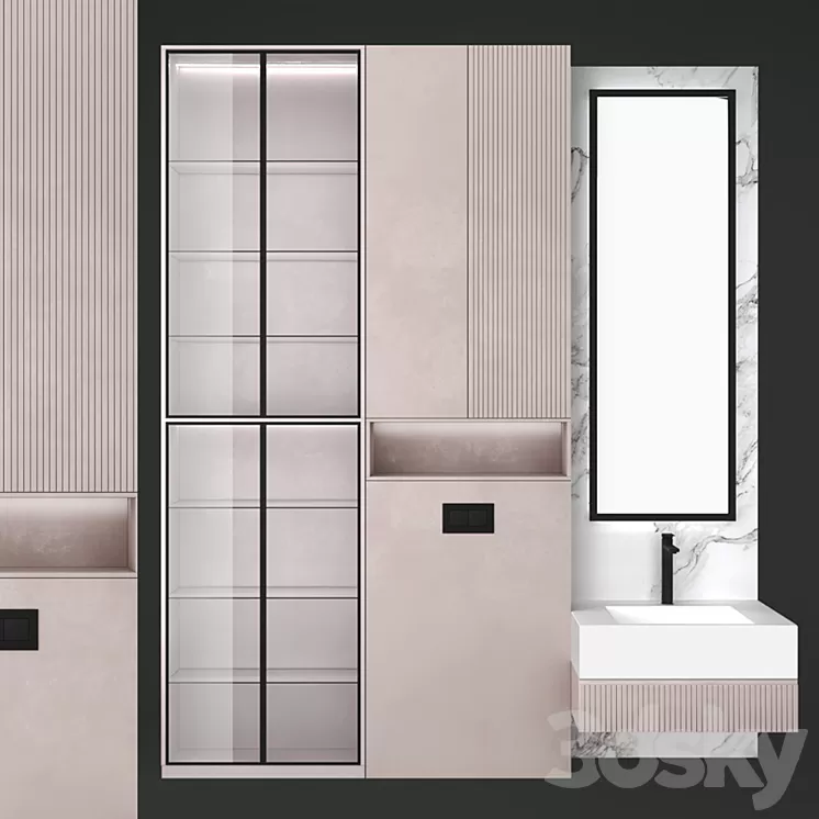 Bathroom set 19 3D Model