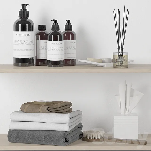 Bathroom set 2 3D Model