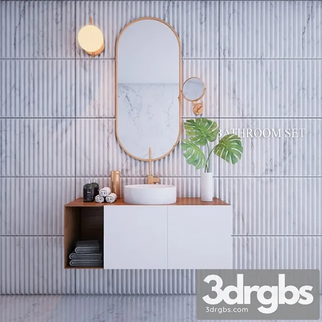 Bathroom Set 2 3D Model Free