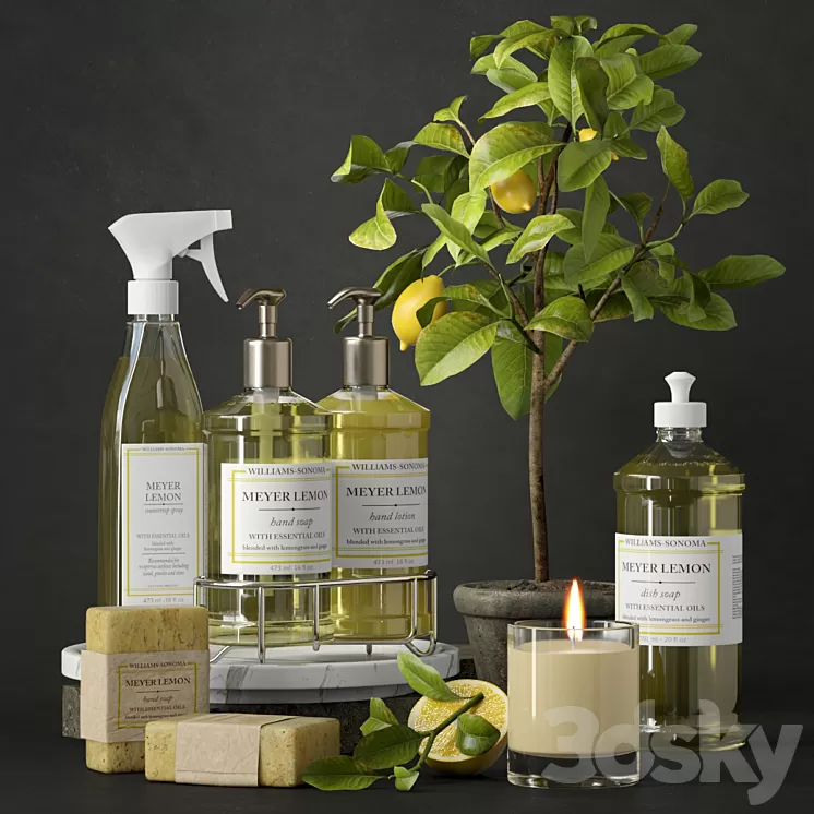 Bathroom set 2 3D Model