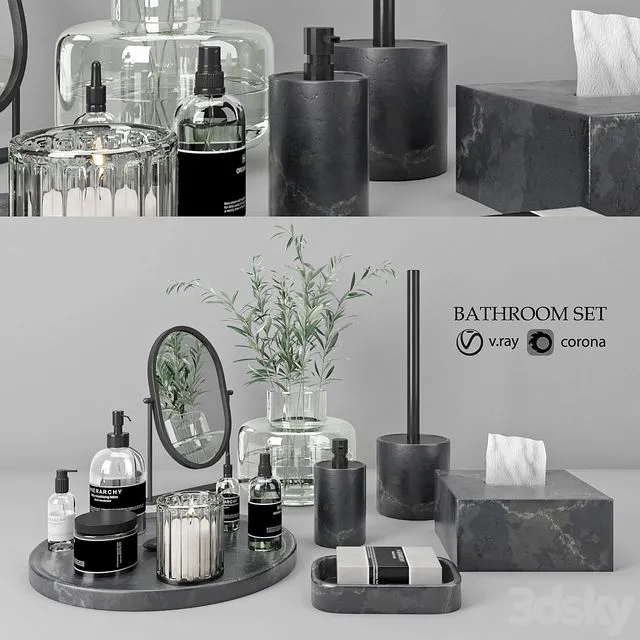 Bathroom set 20 3D Model