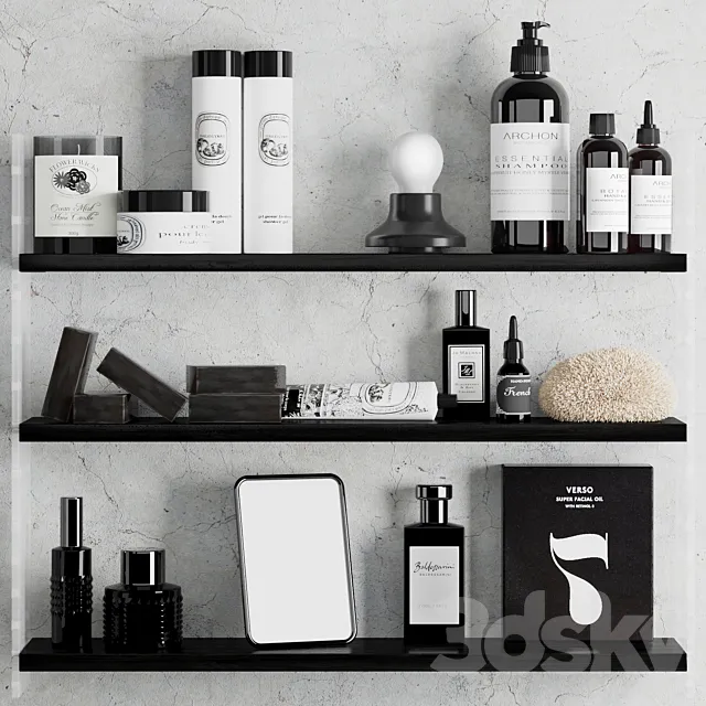 Bathroom set 3 3D Model