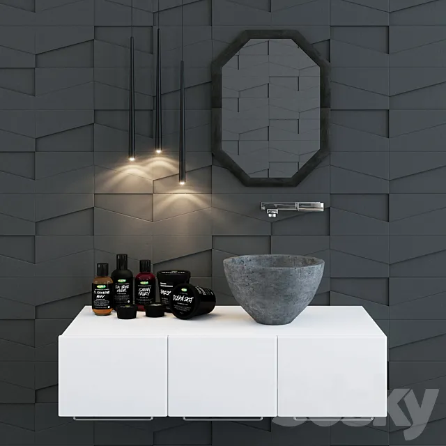 bathroom set 3D Model