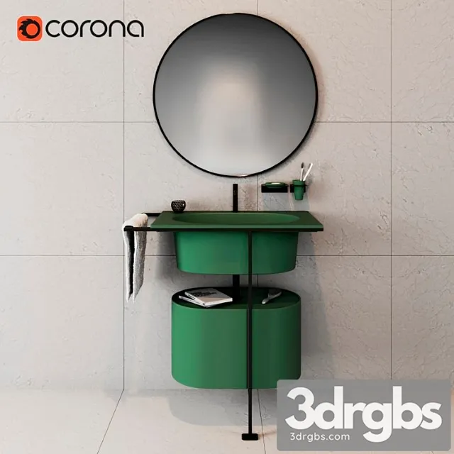 Bathroom Set 3D Model Free