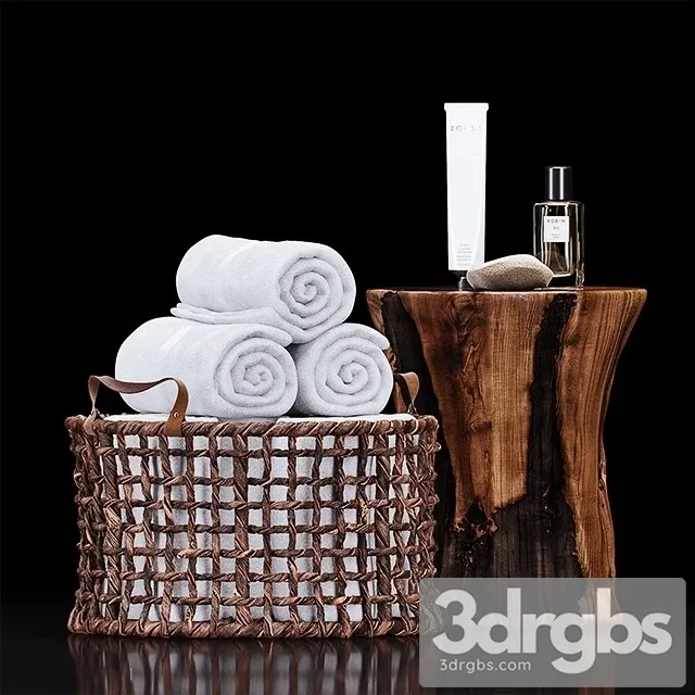 Bathroom Set 3D Model Free