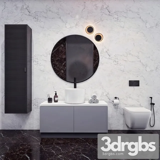 Bathroom Set 4 3D Model Free