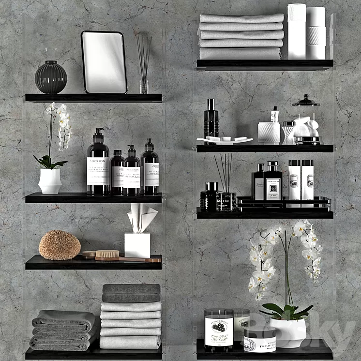 Bathroom set 4 3D Model