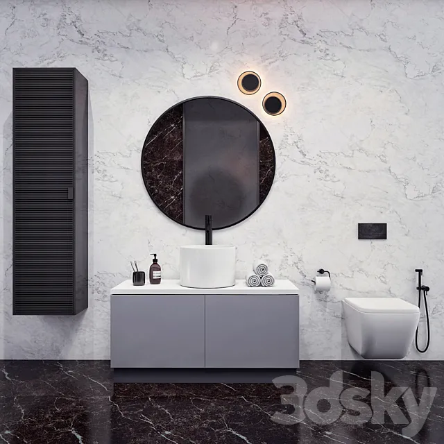 Bathroom Set 4 3DModel
