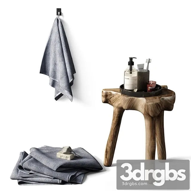 Bathroom Set 55 3D Model Free