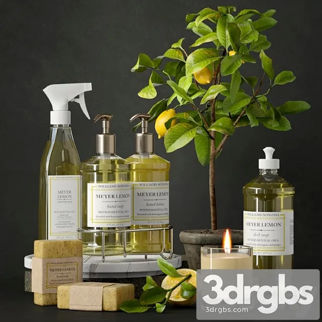 Bathroom Set 6 3D Model Free